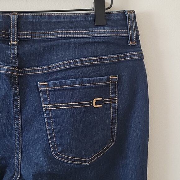 Chico's Dark Wash Crop Denim Jeans Size 4 - Picture 4 of 6
